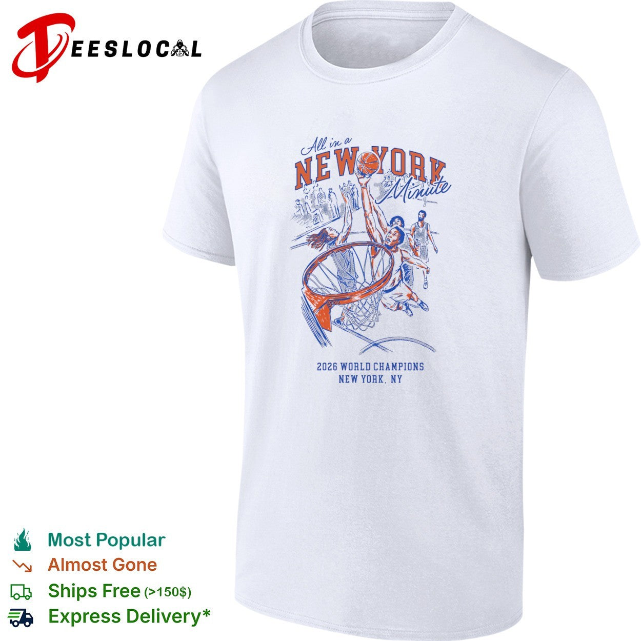 All in a New York Minute New York Knicks 2026 shirt