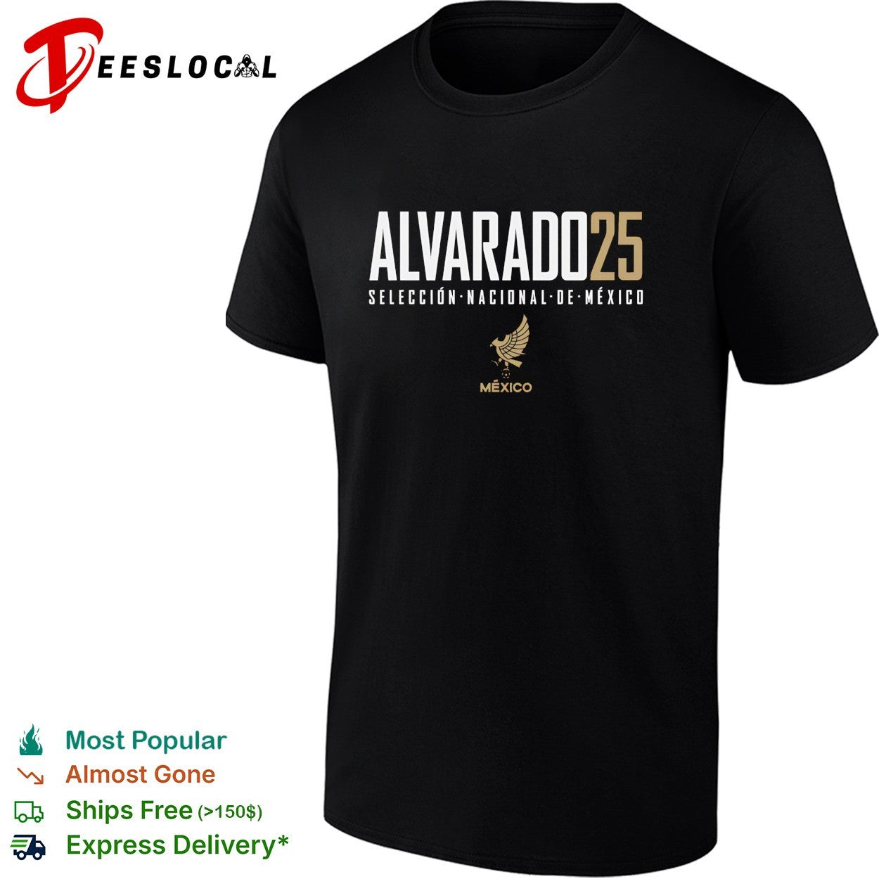 Alvarado 25 Mexico Seleccion Nacional soccer shirt