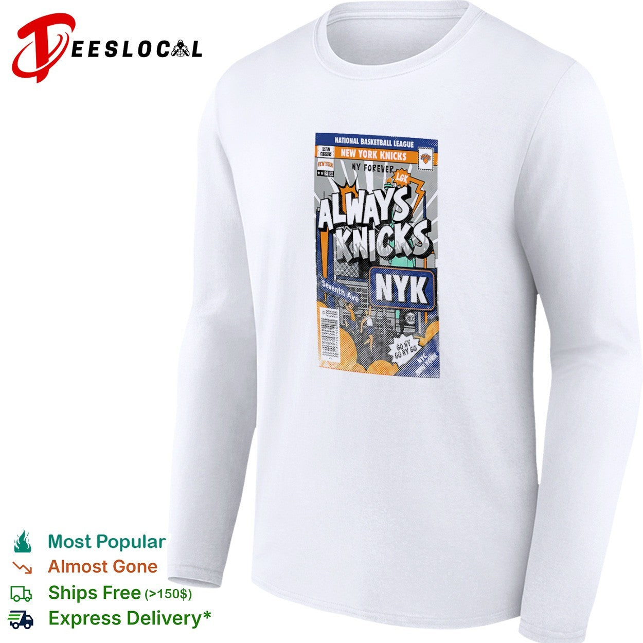 Always Knicks New York Knicks National Basketball League NYK shirt