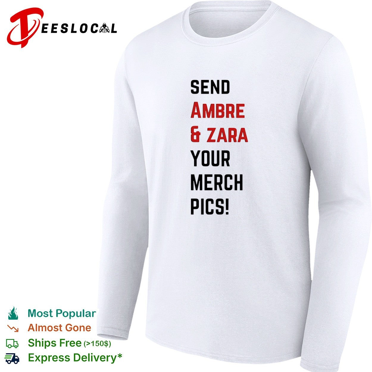 Ambre and Zara send your merch pics shirt