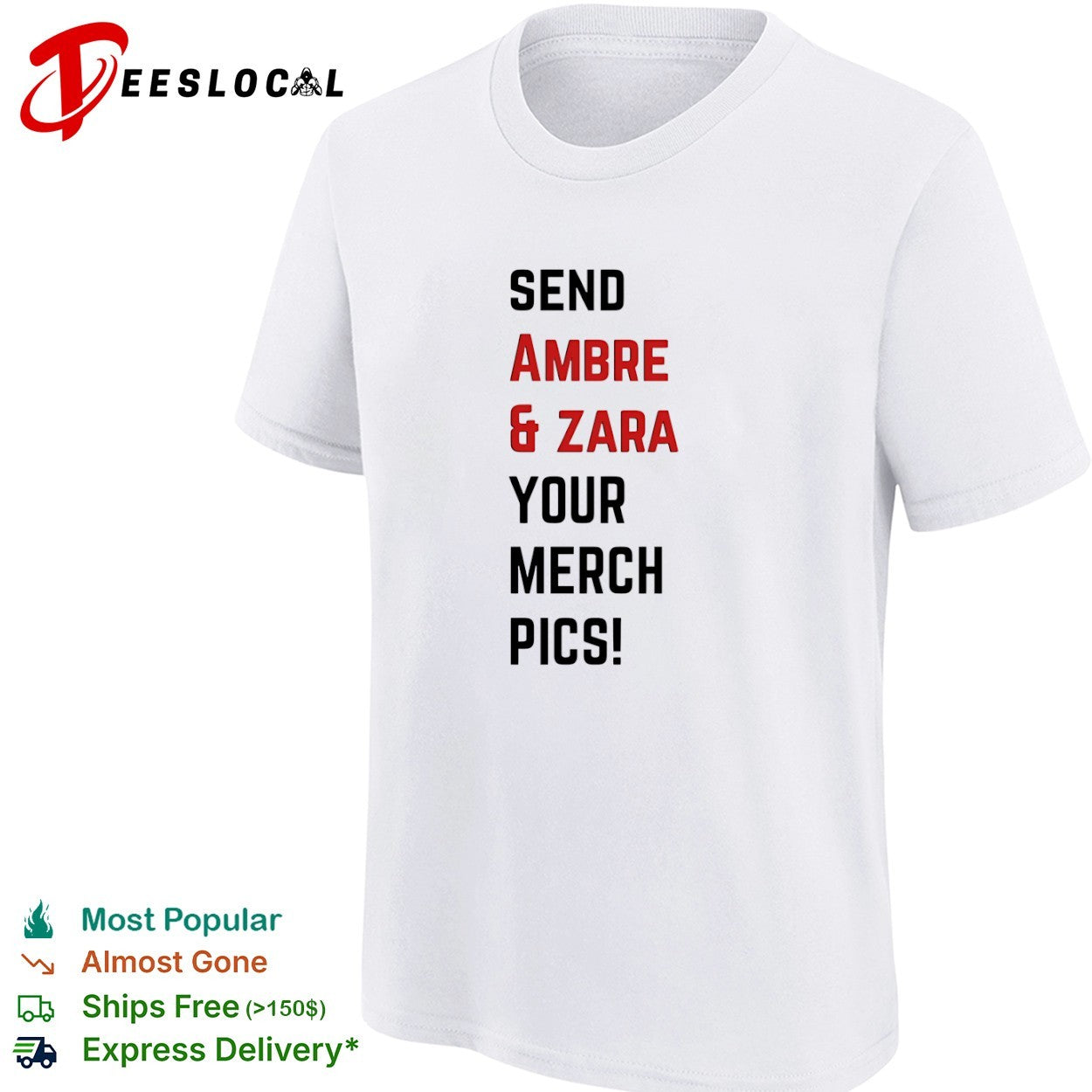Ambre and Zara send your merch pics shirt