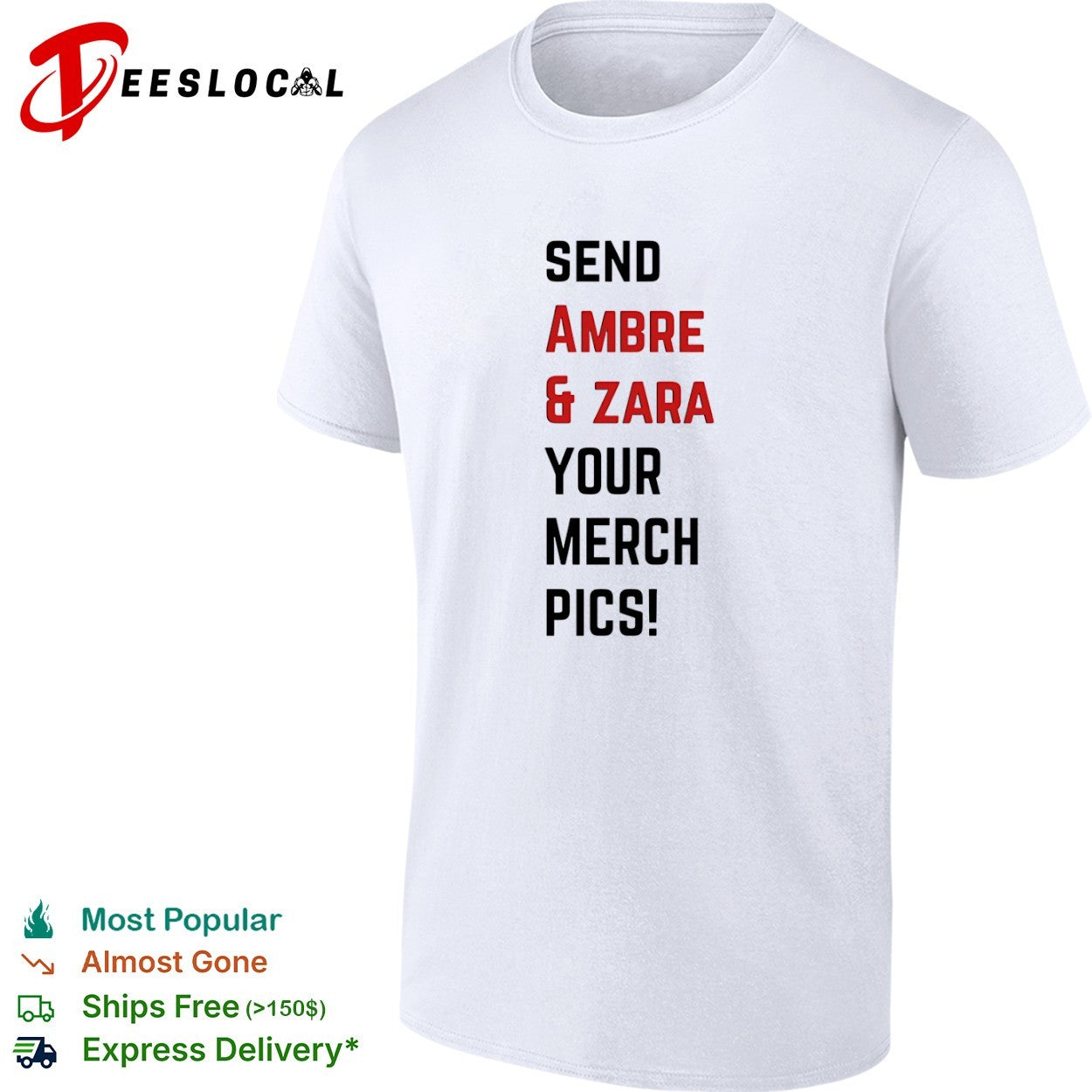 Ambre and Zara send your merch pics shirt