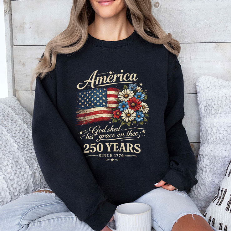 America 250 God Shed His Grace On Thee Shirt