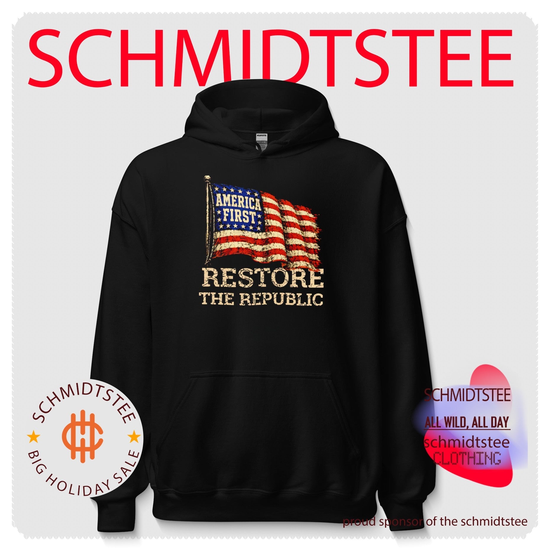 America First Restore the Republic patriotic shirt