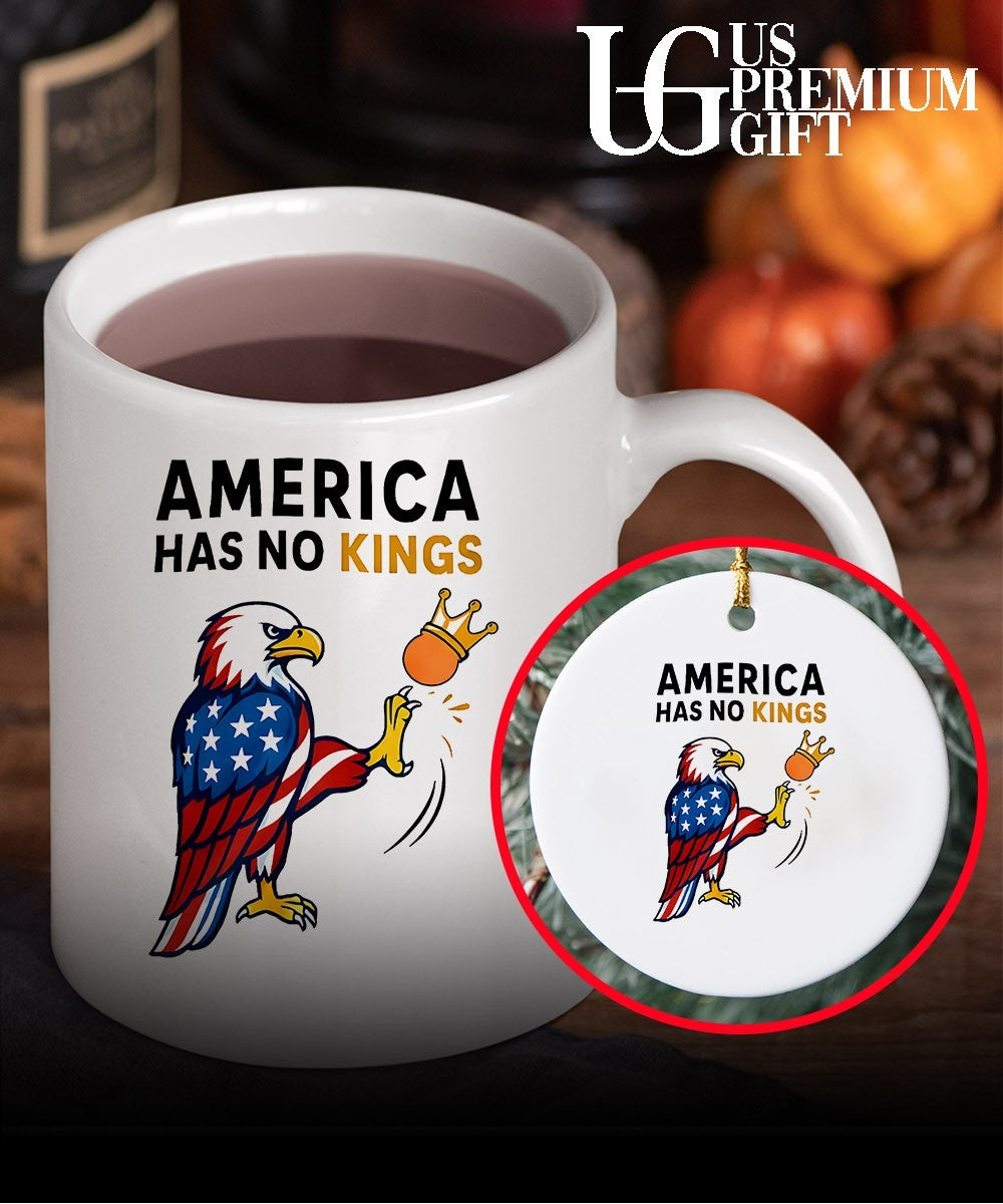 America Has No Kings Eagle Kick Orange Anti Trump shirt