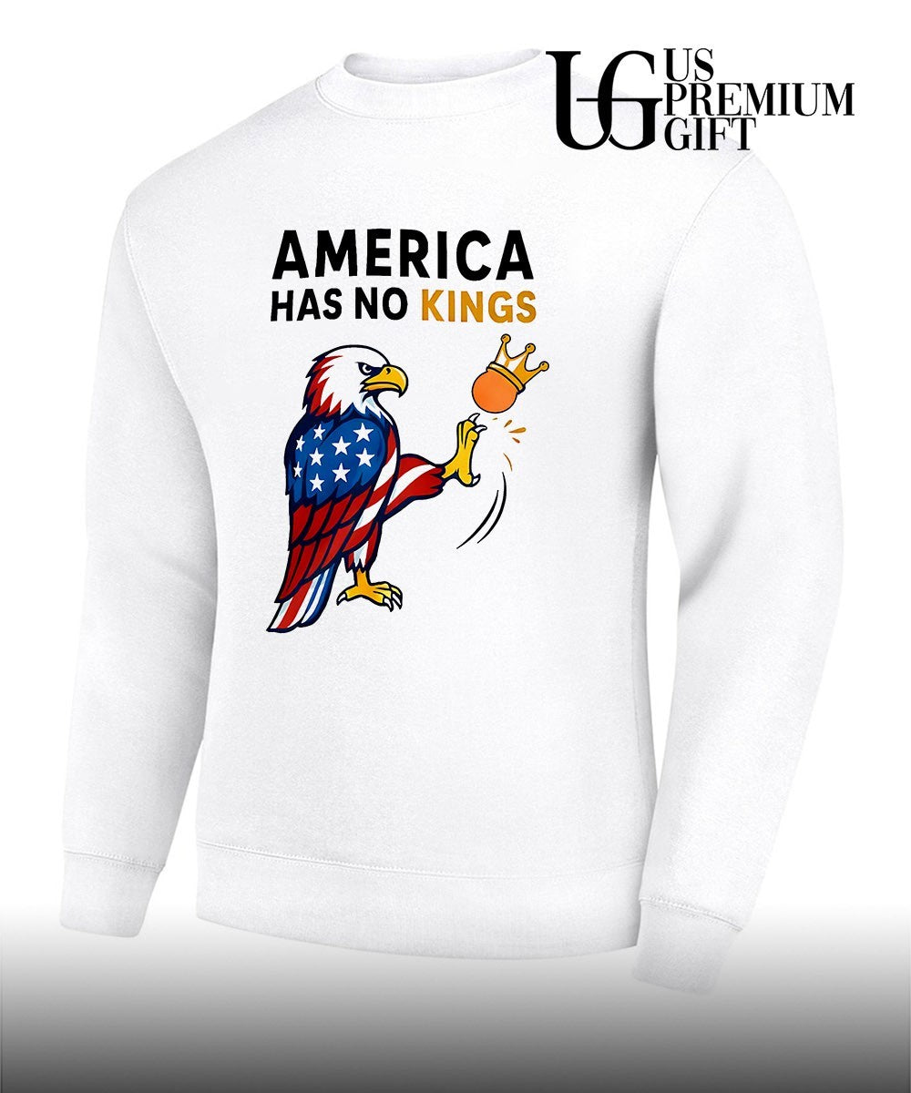 America Has No Kings Eagle Kick Orange Anti Trump shirt