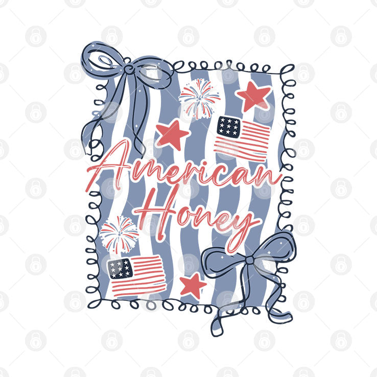 American Honey Coquette 4th Of July T Shirt