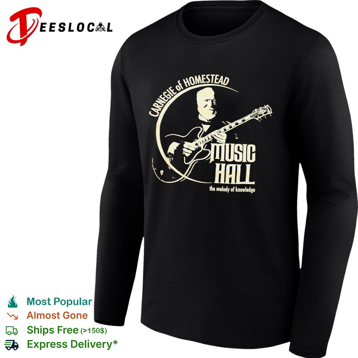Andrew Carnegie Carnegie of Homestead Music Hall the melody of knowledge shirt