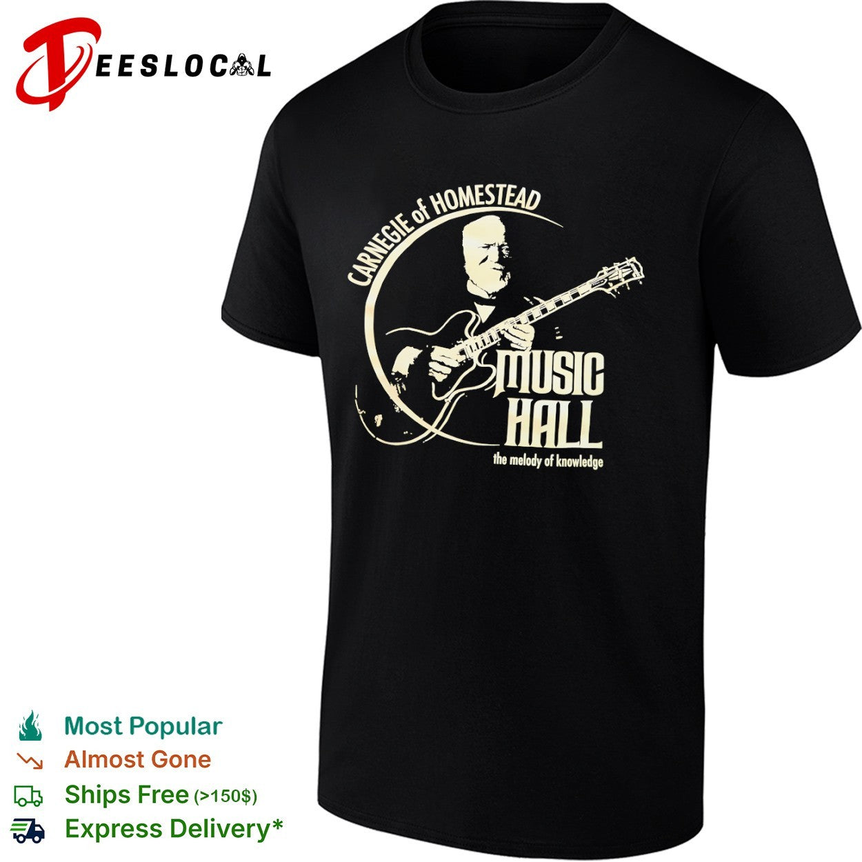 Andrew Carnegie Carnegie of Homestead Music Hall the melody of knowledge shirt