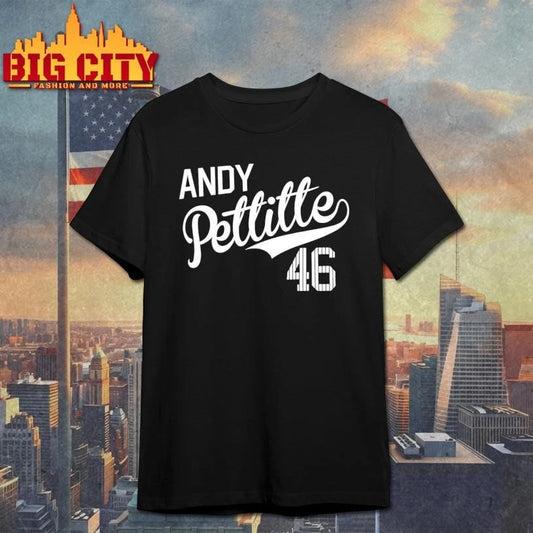 Andy Pettitte 46 Shirt Minimalist Text Shirt