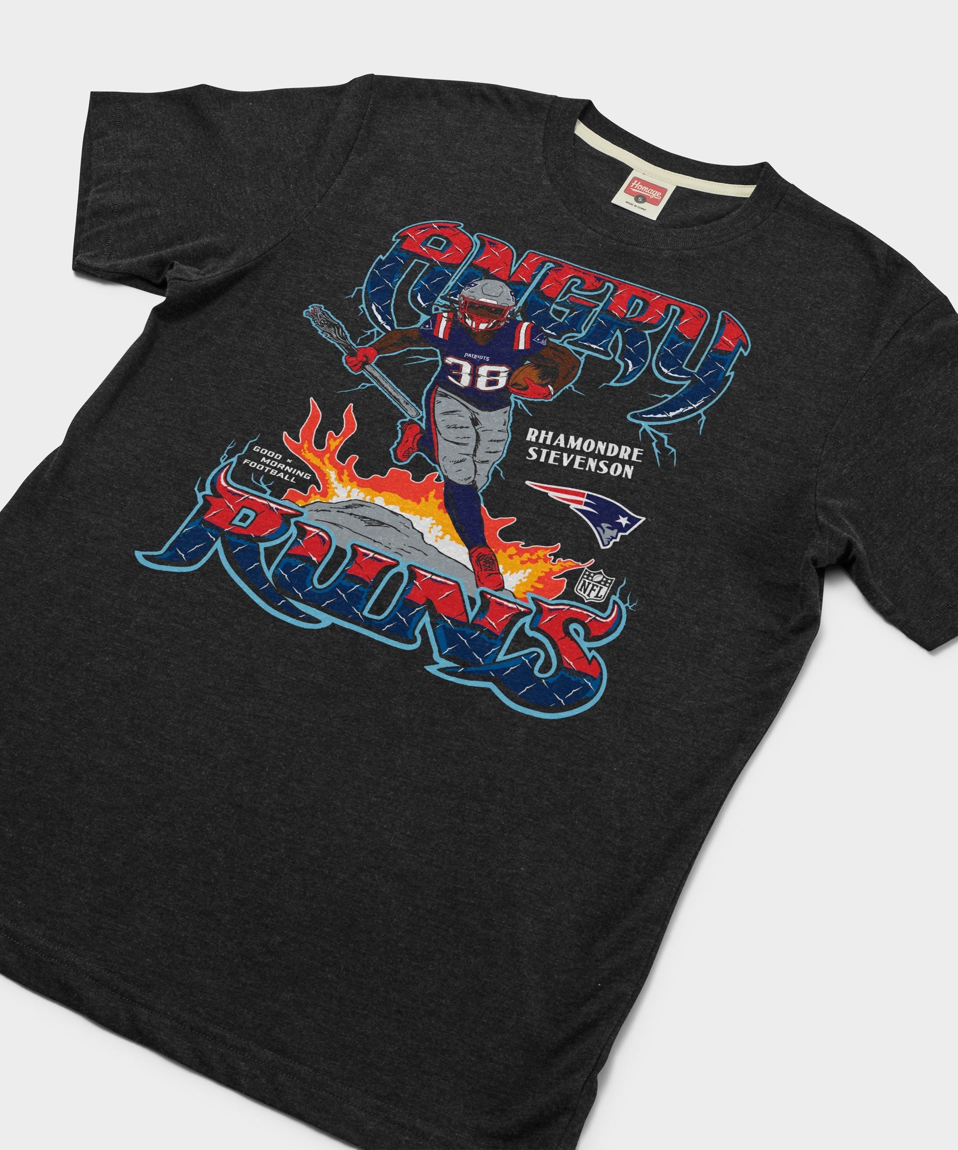 Angry Runs 2024 Patriots Rhamondre Stevenson