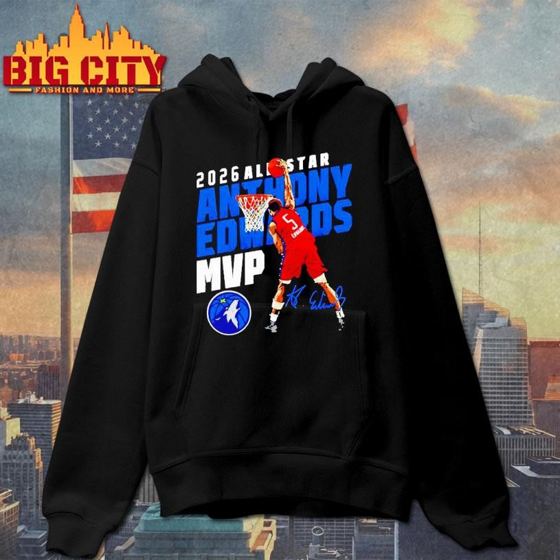 Anthony Edwards Minnesota Timberwolves 2026 All-Star MVP signature Shirt