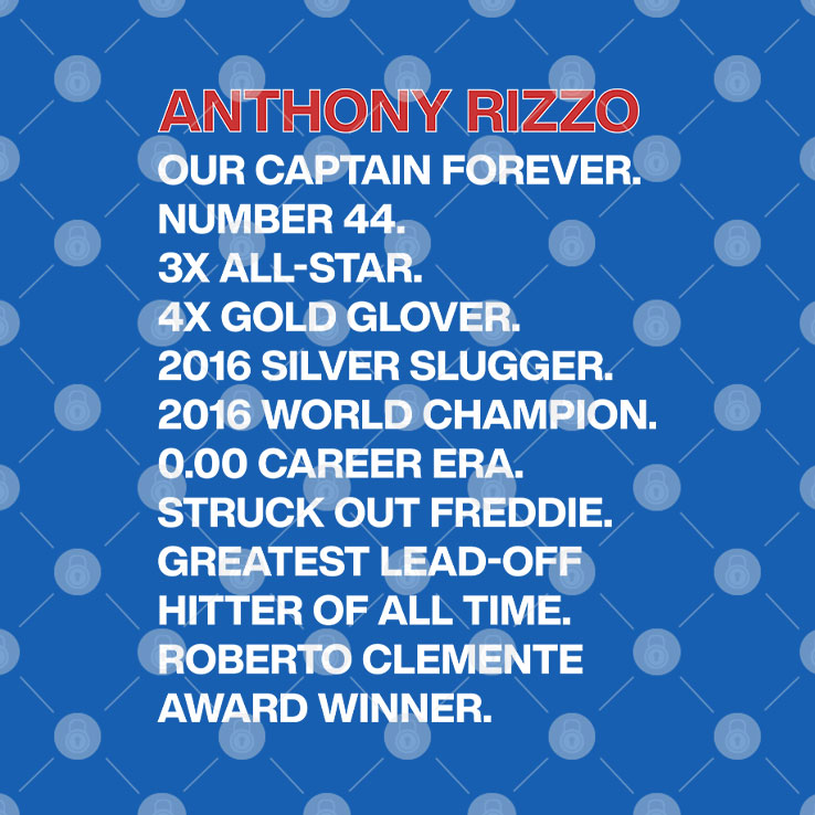 Anthony Rizzo Our Captain Forever T Shirt
