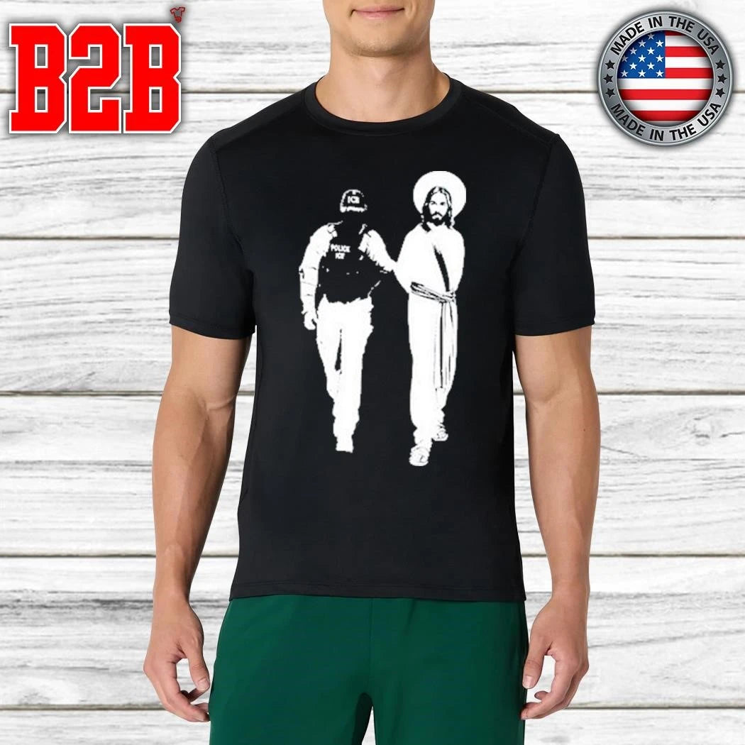 Anti Ice Jesus Arrested Parody Shirt