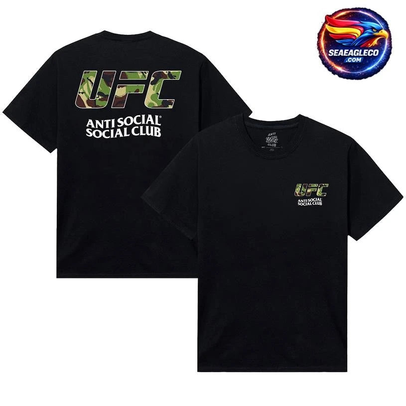 Anti Social Social Club x UFC Unisex UK With Love Two Sided Shirt