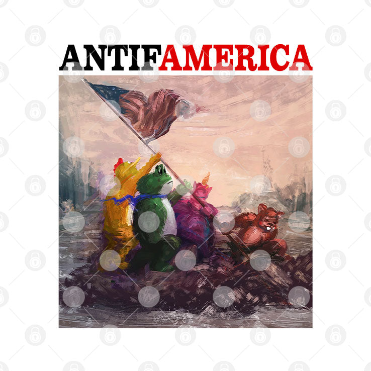 Antifamerica Portland Frog T Shirt