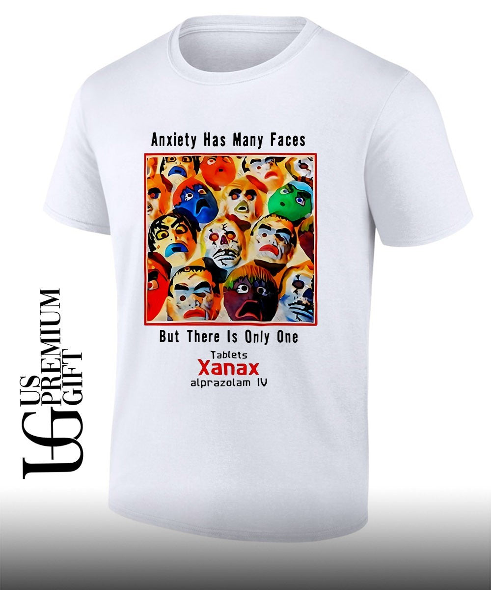 Anxiety Has Many Faces But There Is Only One Tablets shirt