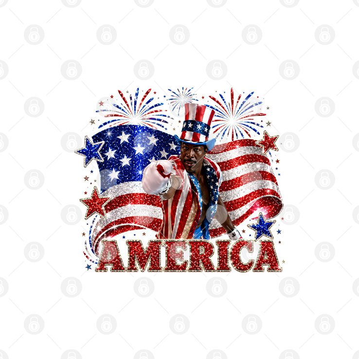 Apollo Creed Living In America T Shirt