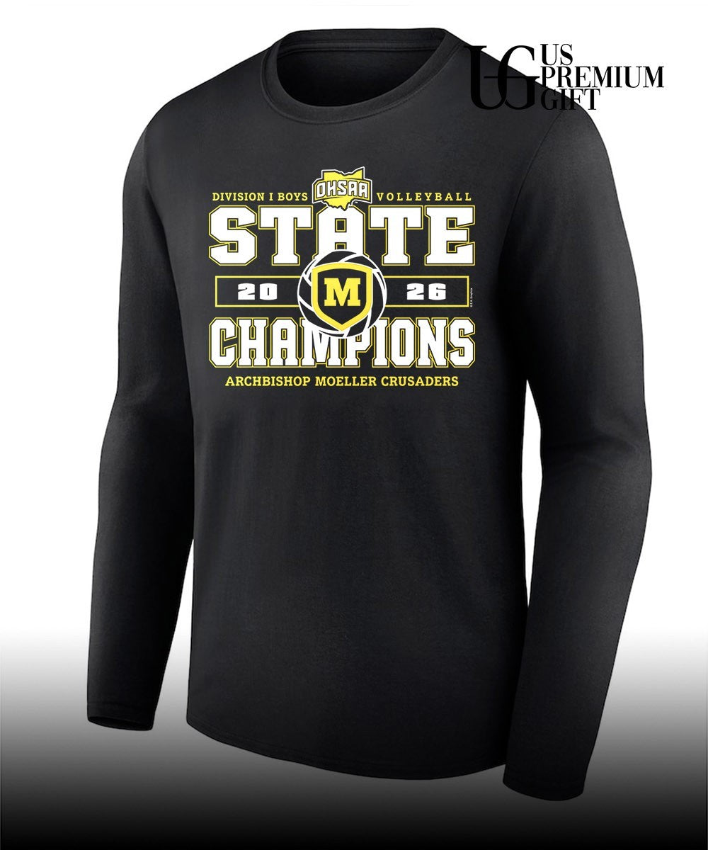 Archbishop Moeller Crusaders 2026 OHSAA Boys Volleyball Division 1 State Champions shirt