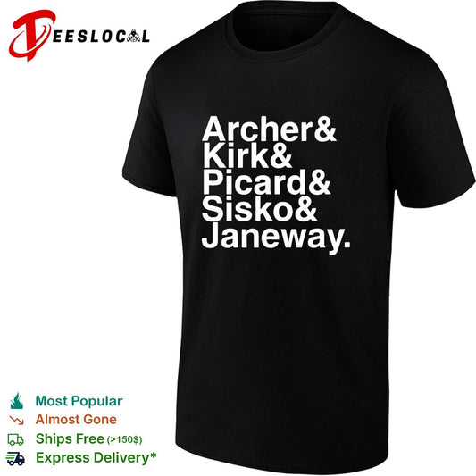 Archer Kirk Picard Sisko Janeway shirt