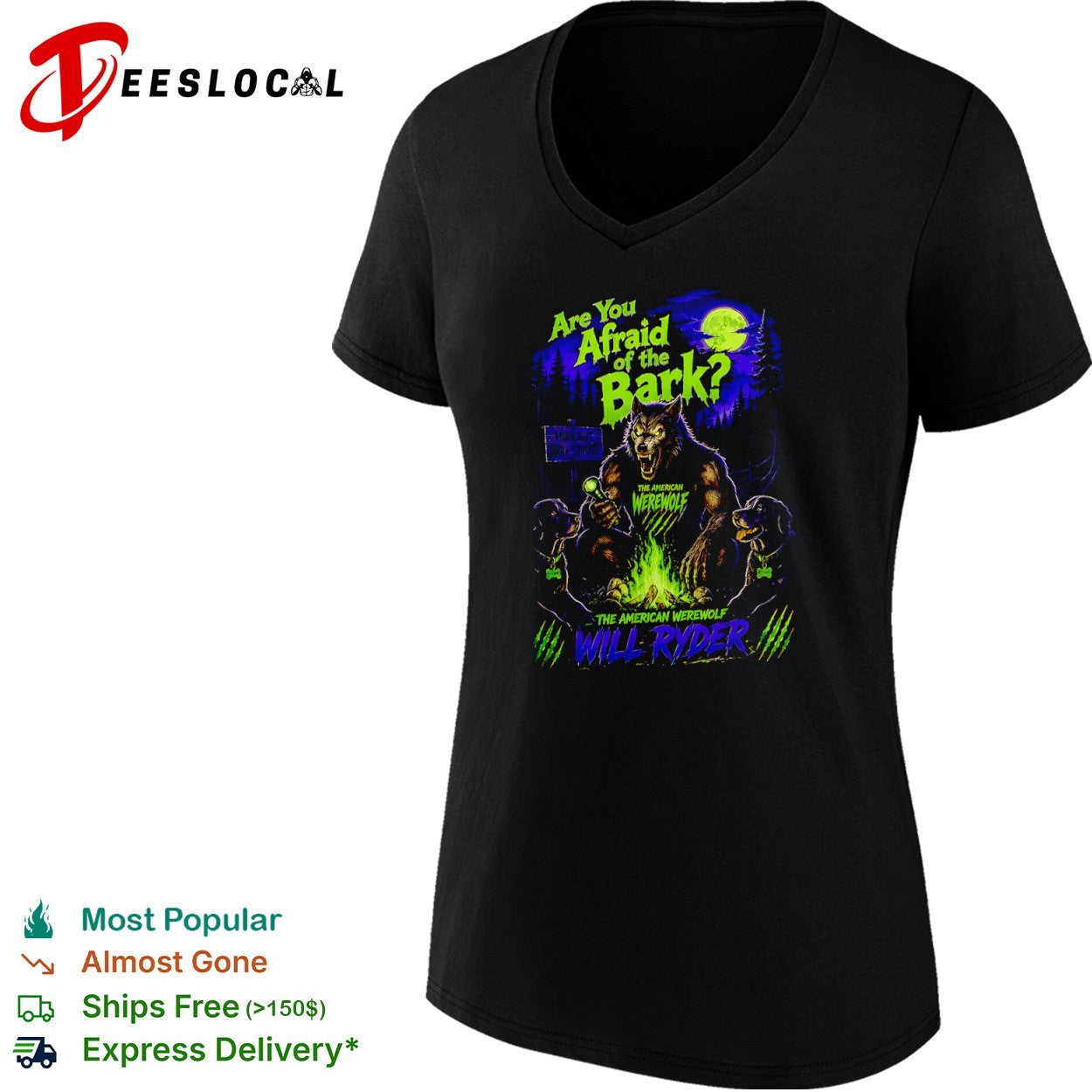 Are You Afraid of the Bark Will Ryder The American Werewolf Midnight Bark Stories shirt