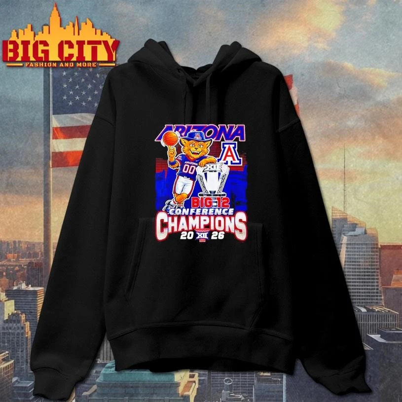 Arizona Wildcats’ 2026 Big 12 Tournament Champions mascot trophy Shirt