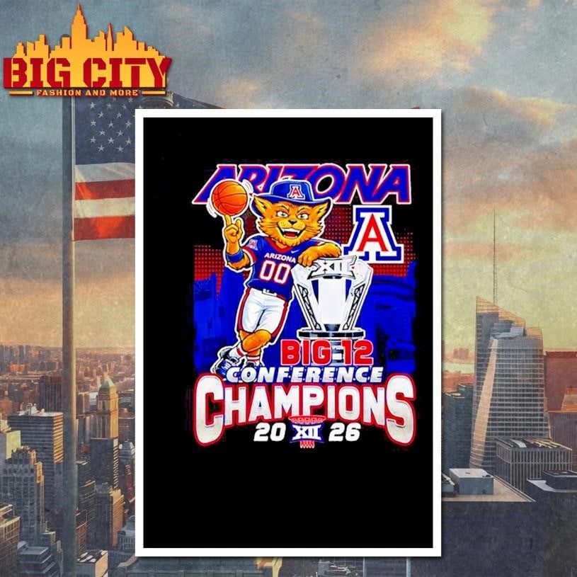 Arizona Wildcats’ 2026 Big 12 Tournament Champions mascot trophy Shirt