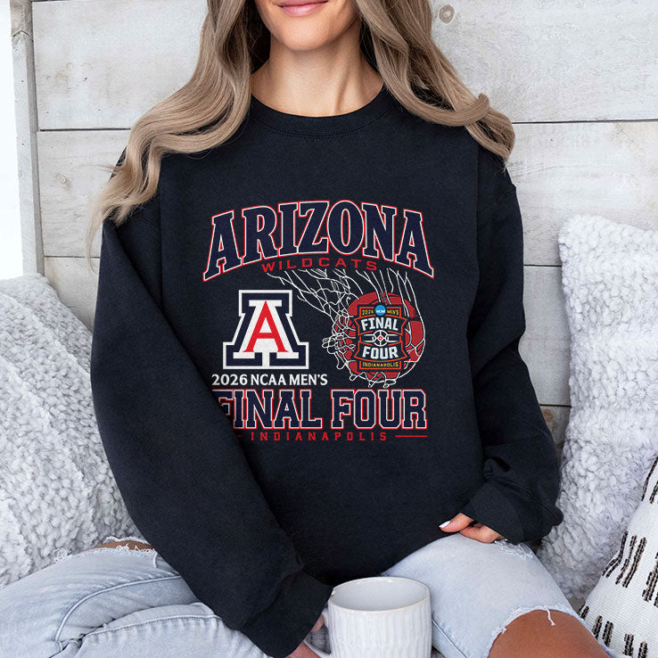 Arizona Wildcats 2026 NCAA Men’s Final Four Indianapolis T Shirt
