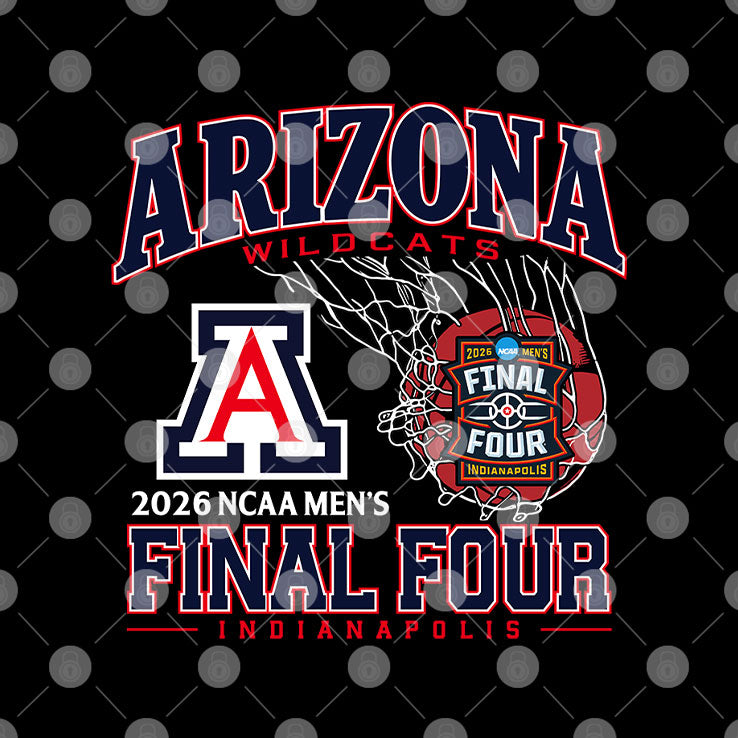 Arizona Wildcats 2026 NCAA Men’s Final Four Indianapolis T Shirt