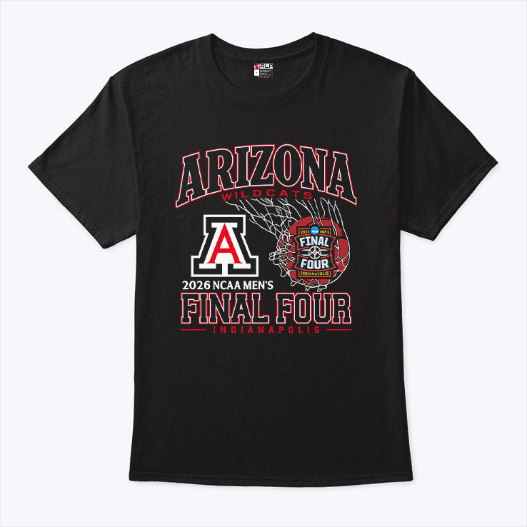 Arizona Wildcats 2026 NCAA Men’s Final Four Indianapolis T Shirt