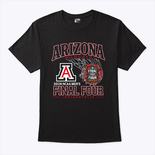 Arizona Wildcats 2026 NCAA Men’s Final Four Indianapolis T Shirt