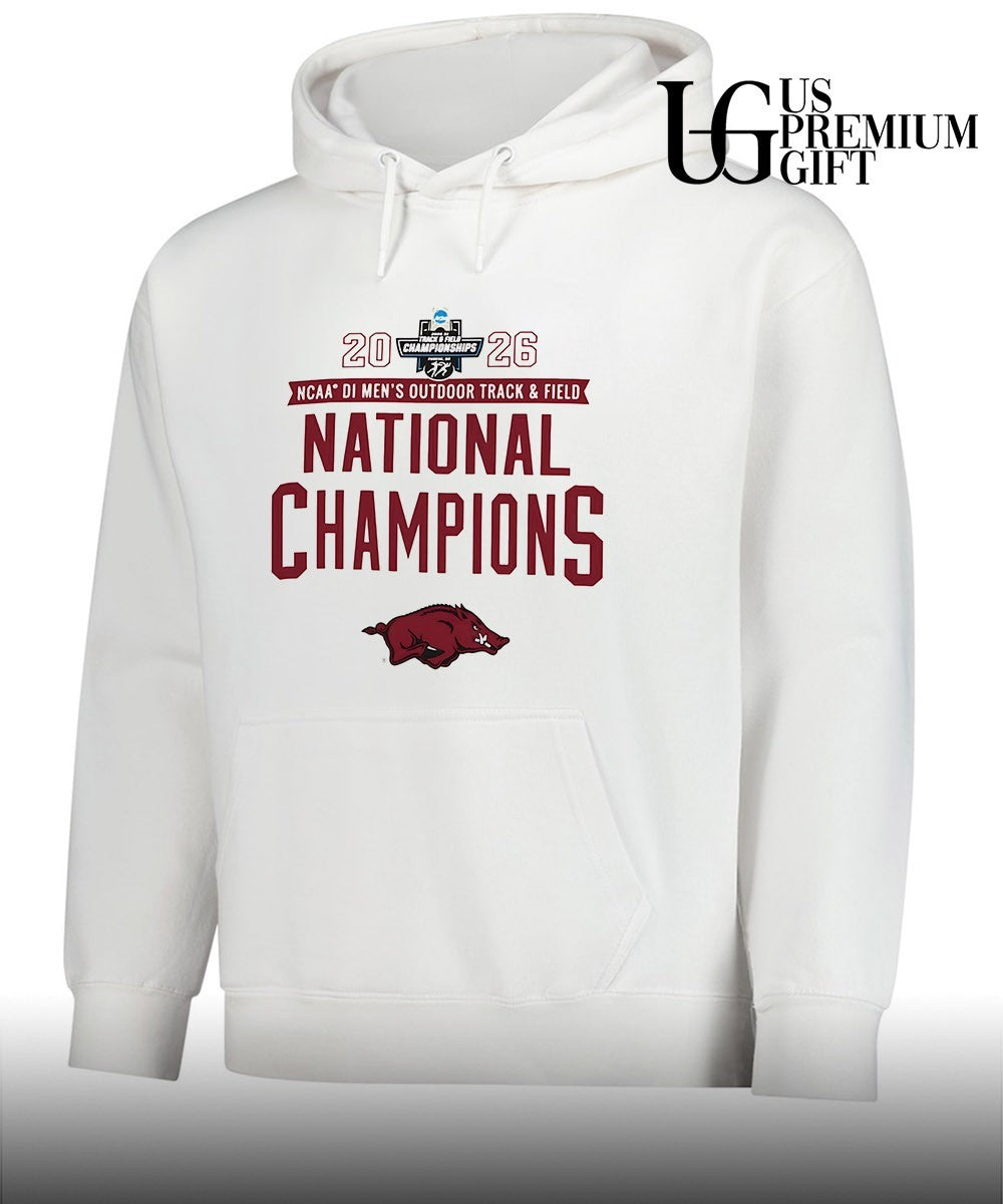 Arkansas Razorbacks 2026 NCAA Men’s Outdoor Track and Field National Champions T-shirt