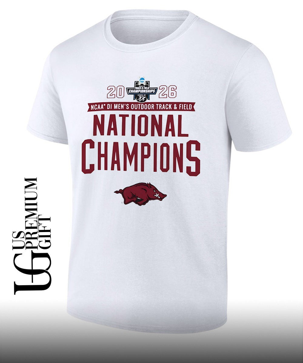 Arkansas Razorbacks 2026 NCAA Men’s Outdoor Track and Field National Champions T-shirt