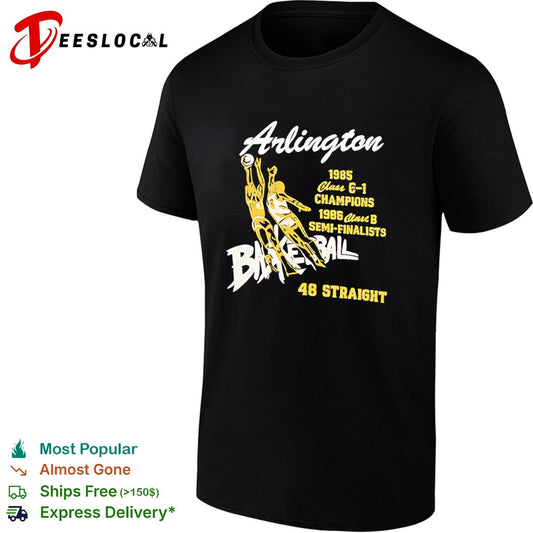 Arlington Basketball 1985 Class E 1 Champions 1986 Class B Semi Finalists 48 Straight shirt