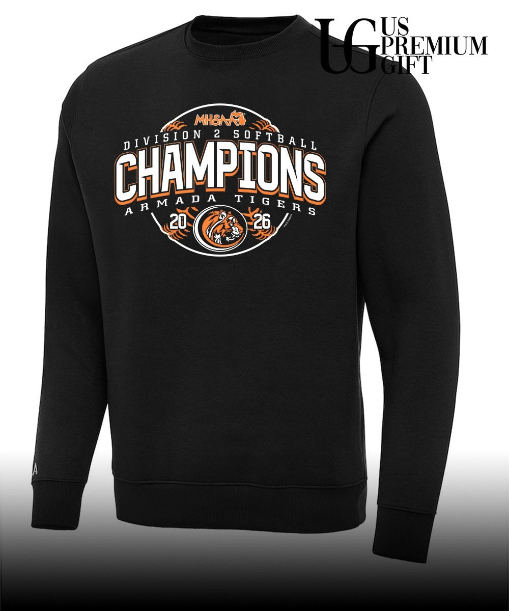 Armada Tigers MHSAA Softball D2 Champions 2026 shirt