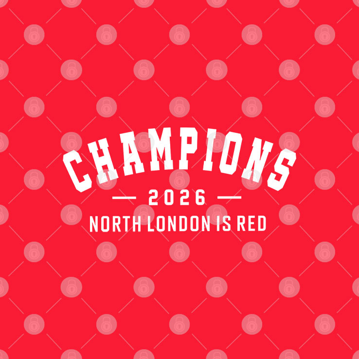 Arsenal Champions 2026 North London Is Red T Shirt