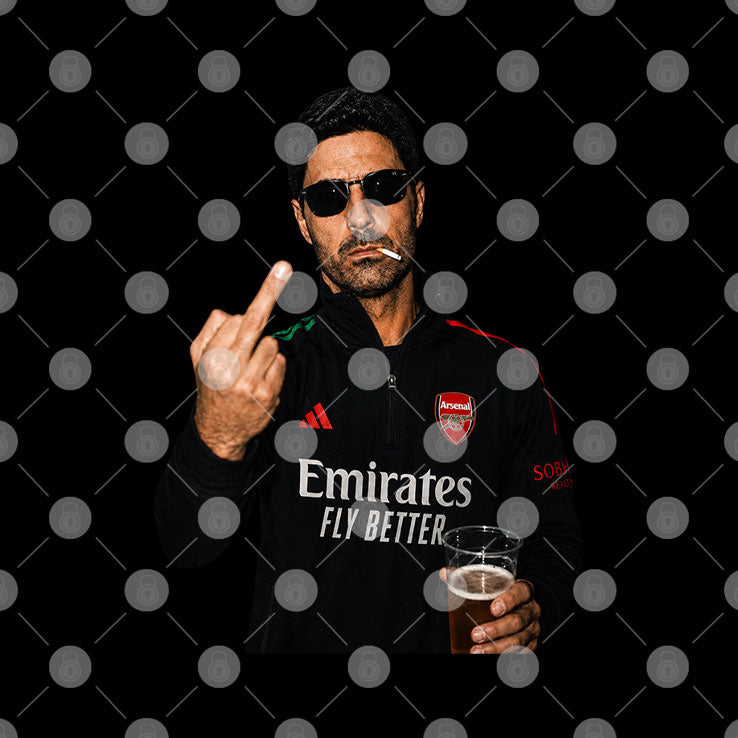 Arsenal Mikel Arteta Middle Finger Shirt