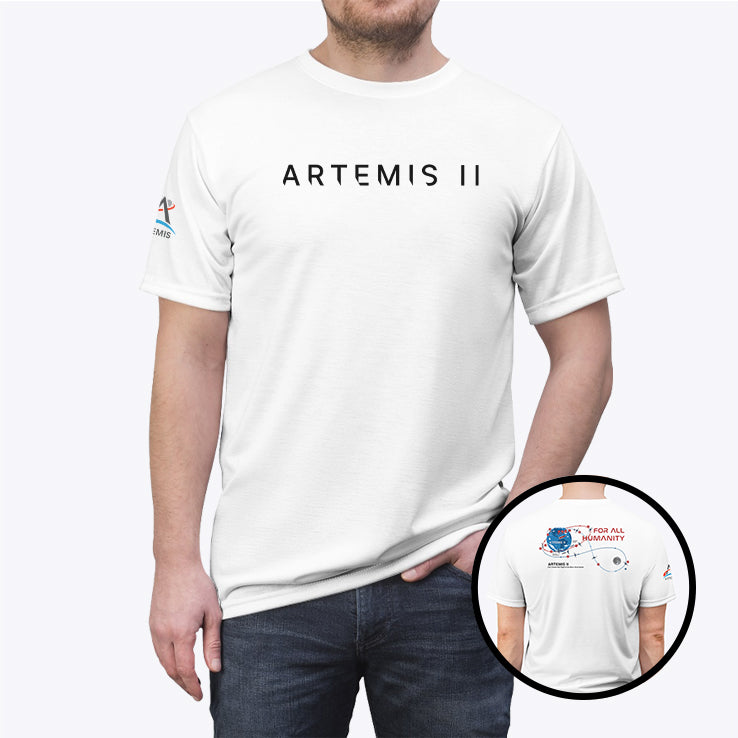 Artemis II Mission NASA Moon Mission Map T Shirt