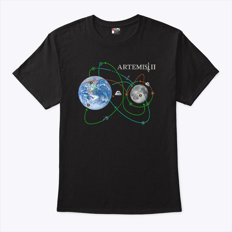 Artemis II Moon Mission NASA Space Program Fan Shirt