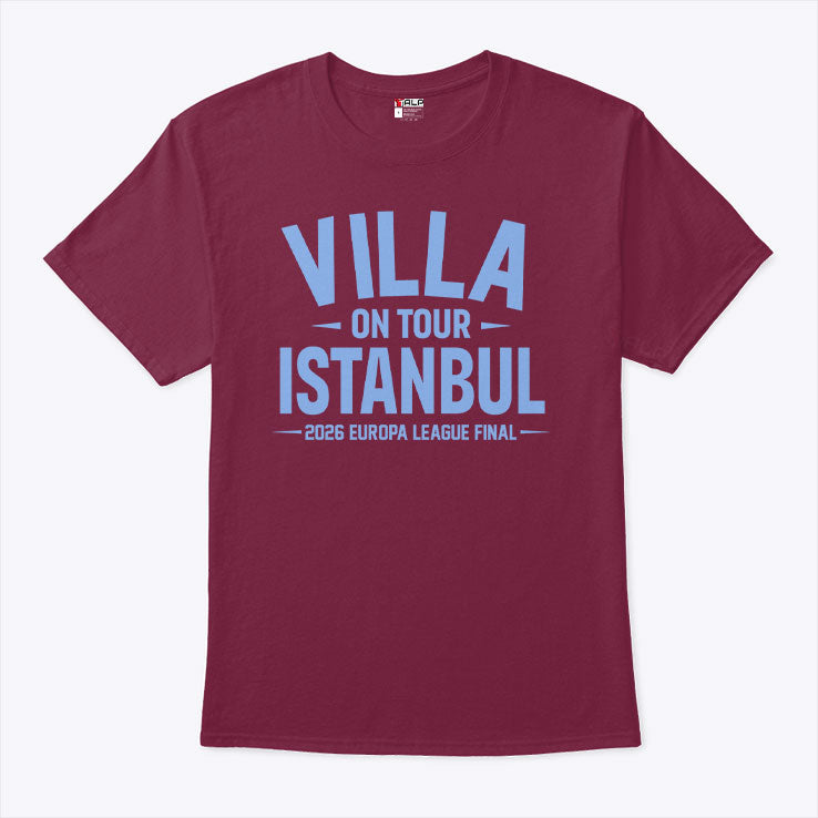 Aston Villa On Tour Istanbul 2026 Europa League Final T Shirt