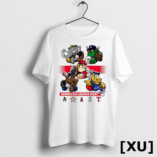 Athletics Houston Astros La Angels Seattle Mariners Texas Rangers American League West Tshirts Sweater
