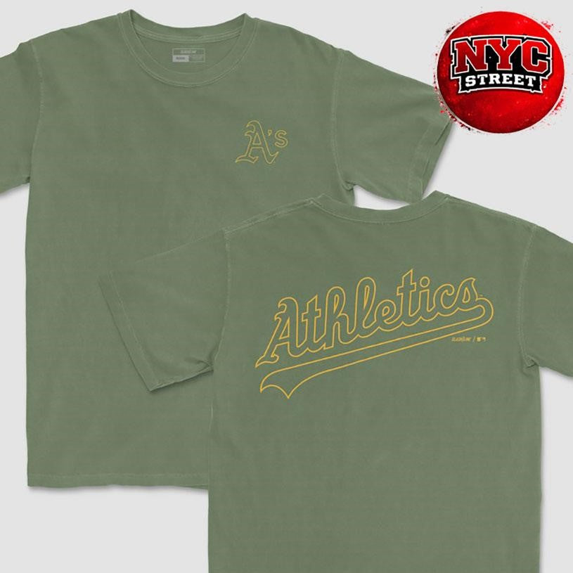 Athletics  MLB Outline Two Sided Shirt
