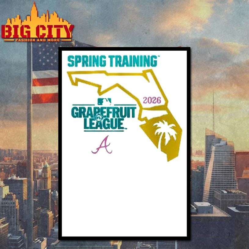 Atlanta Braves 2026 Spring Training Cactus League Influx Ball Bold Shirt