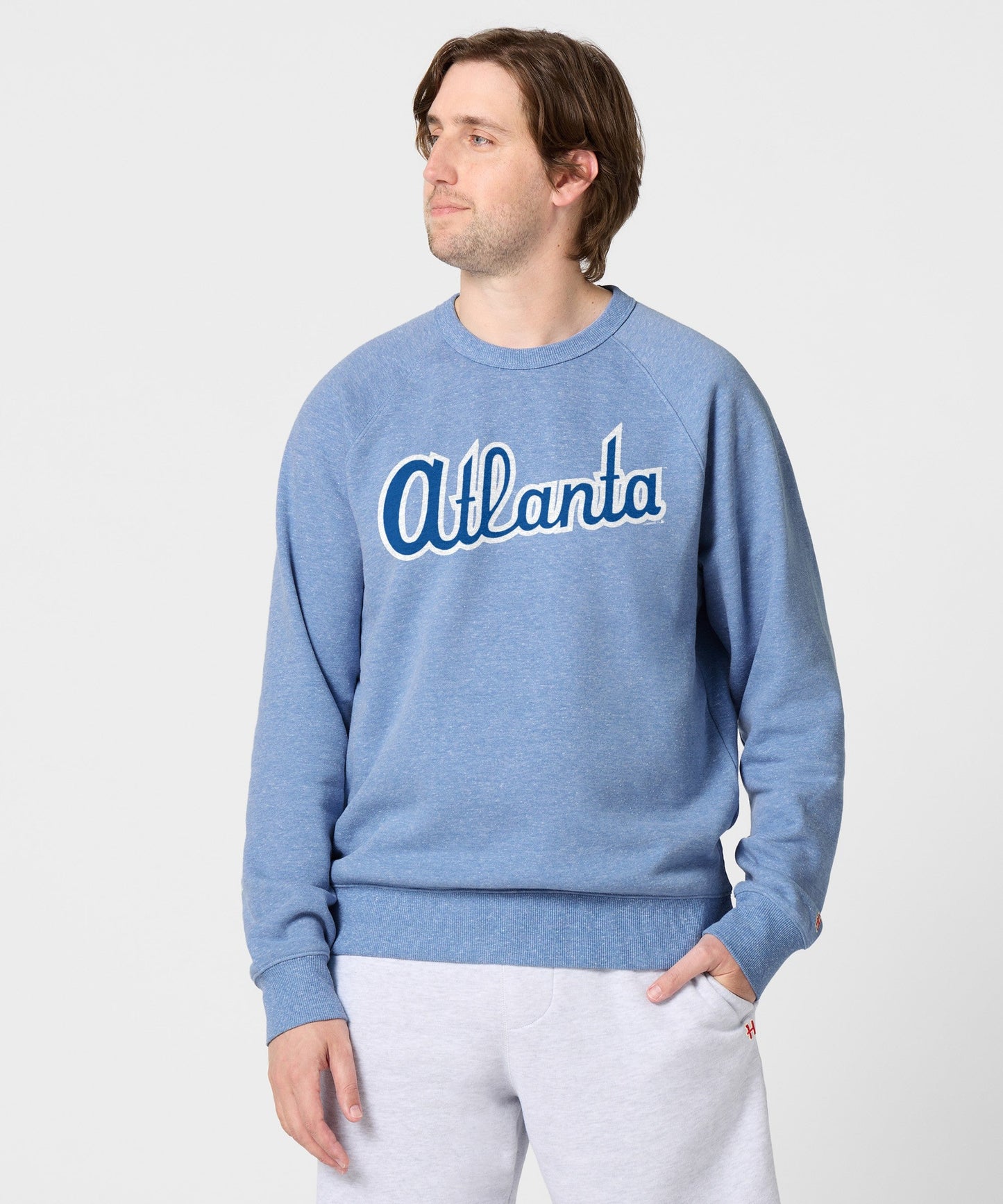 Atlanta Braves Jersey Logo '80 Crewneck