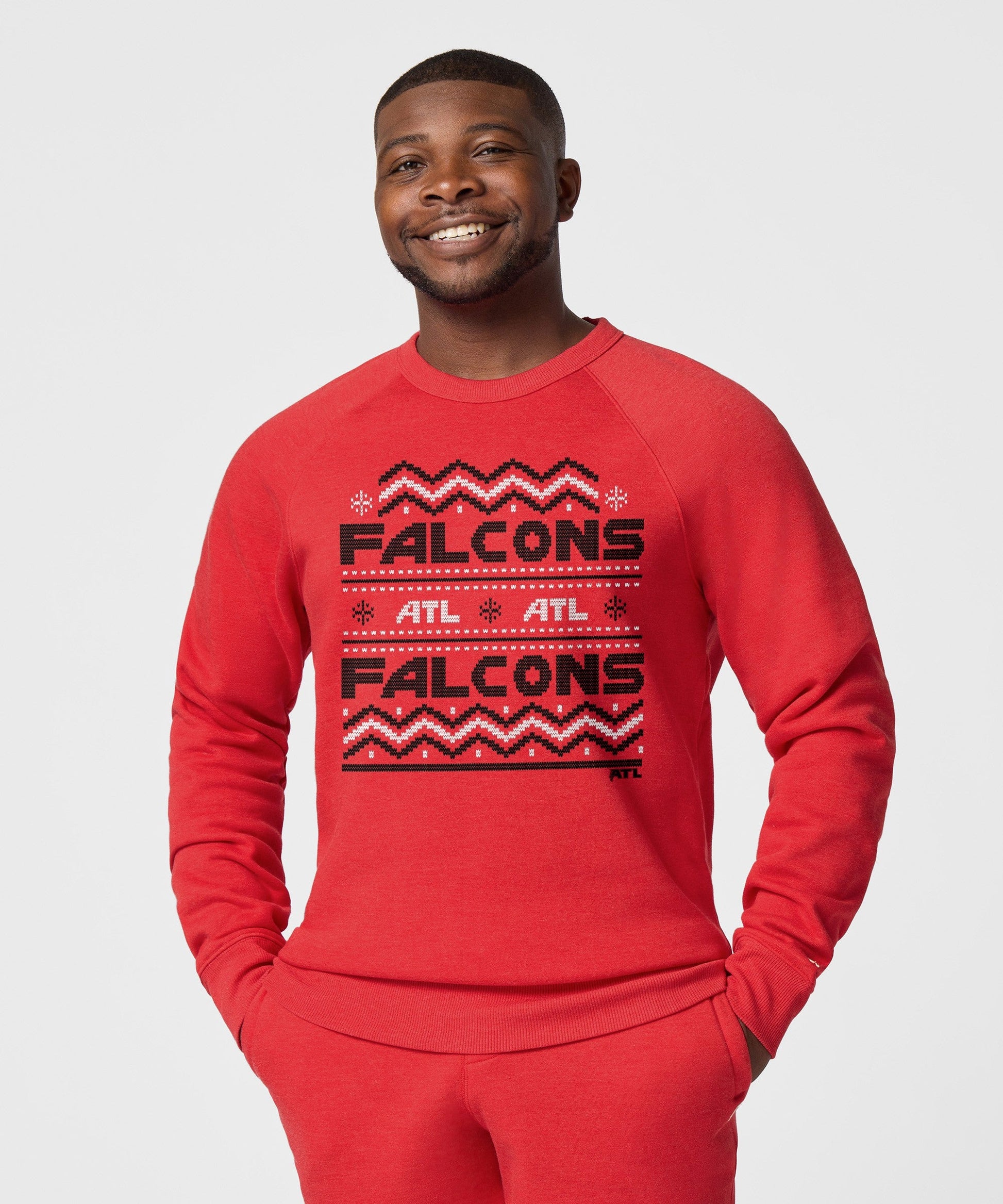 Atlanta Falcons Holiday Crewneck