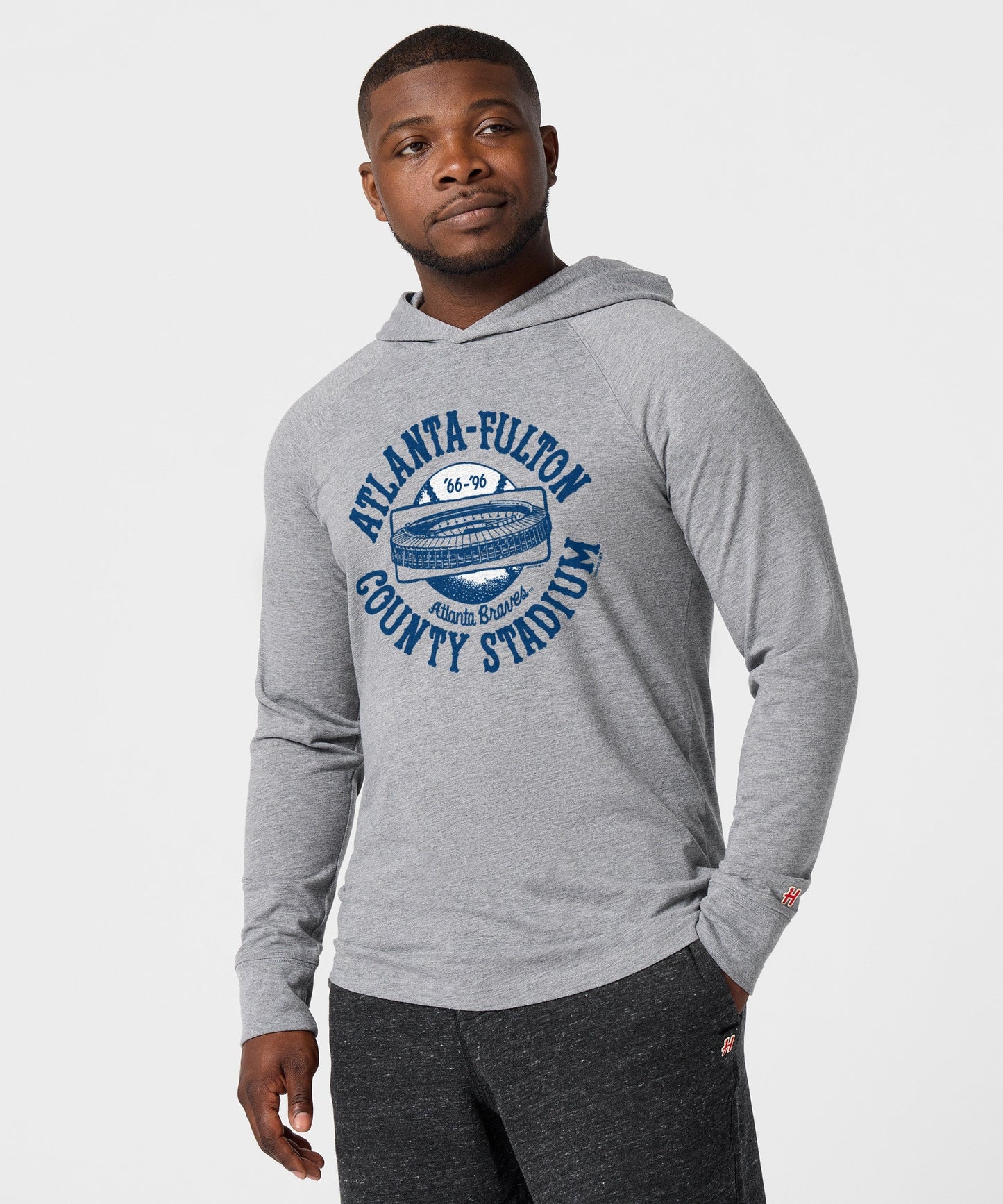Atlanta-Fulton County Stadium Lightweight Hoodie