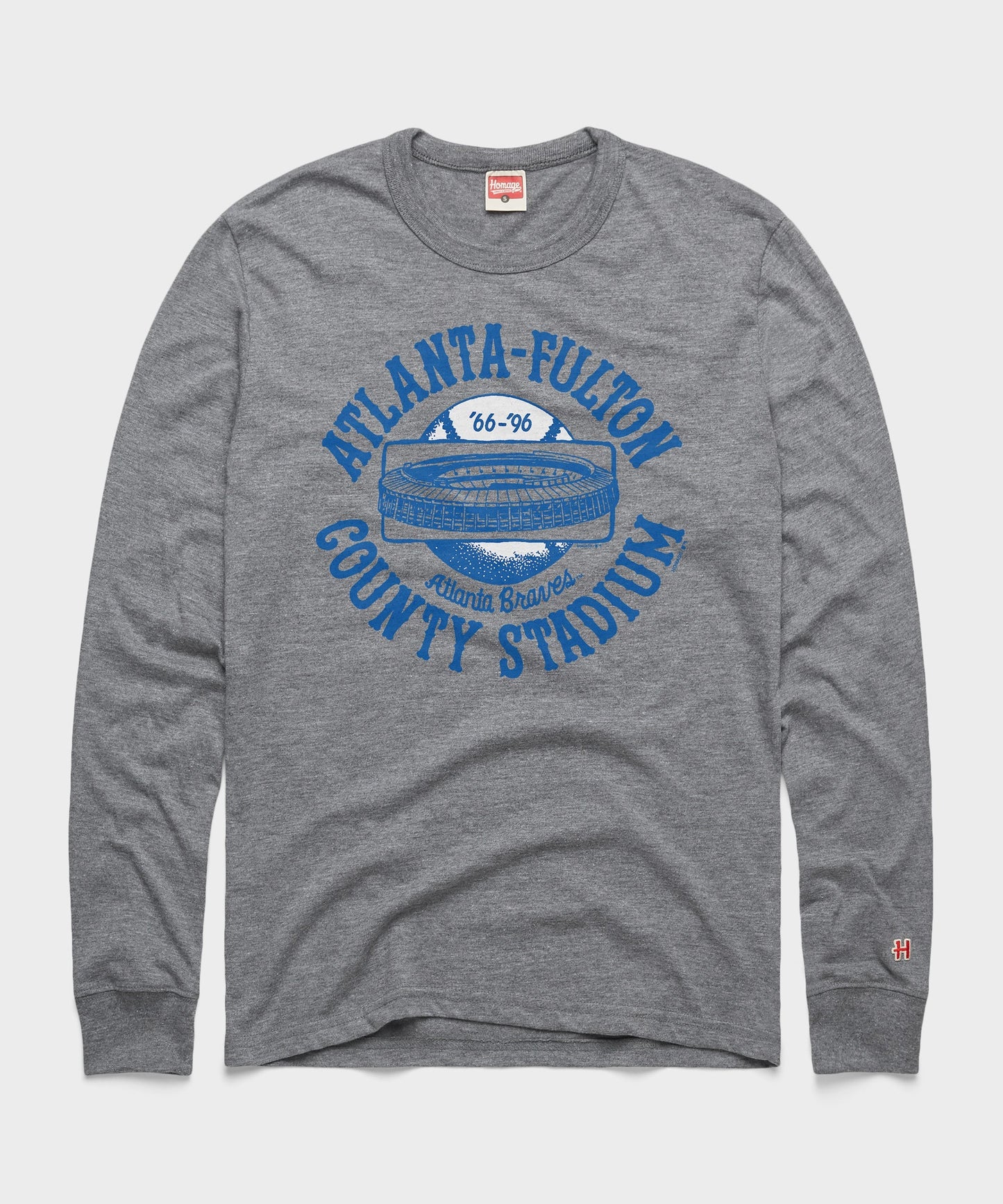 Atlanta-Fulton County Stadium Long Sleeve Tee