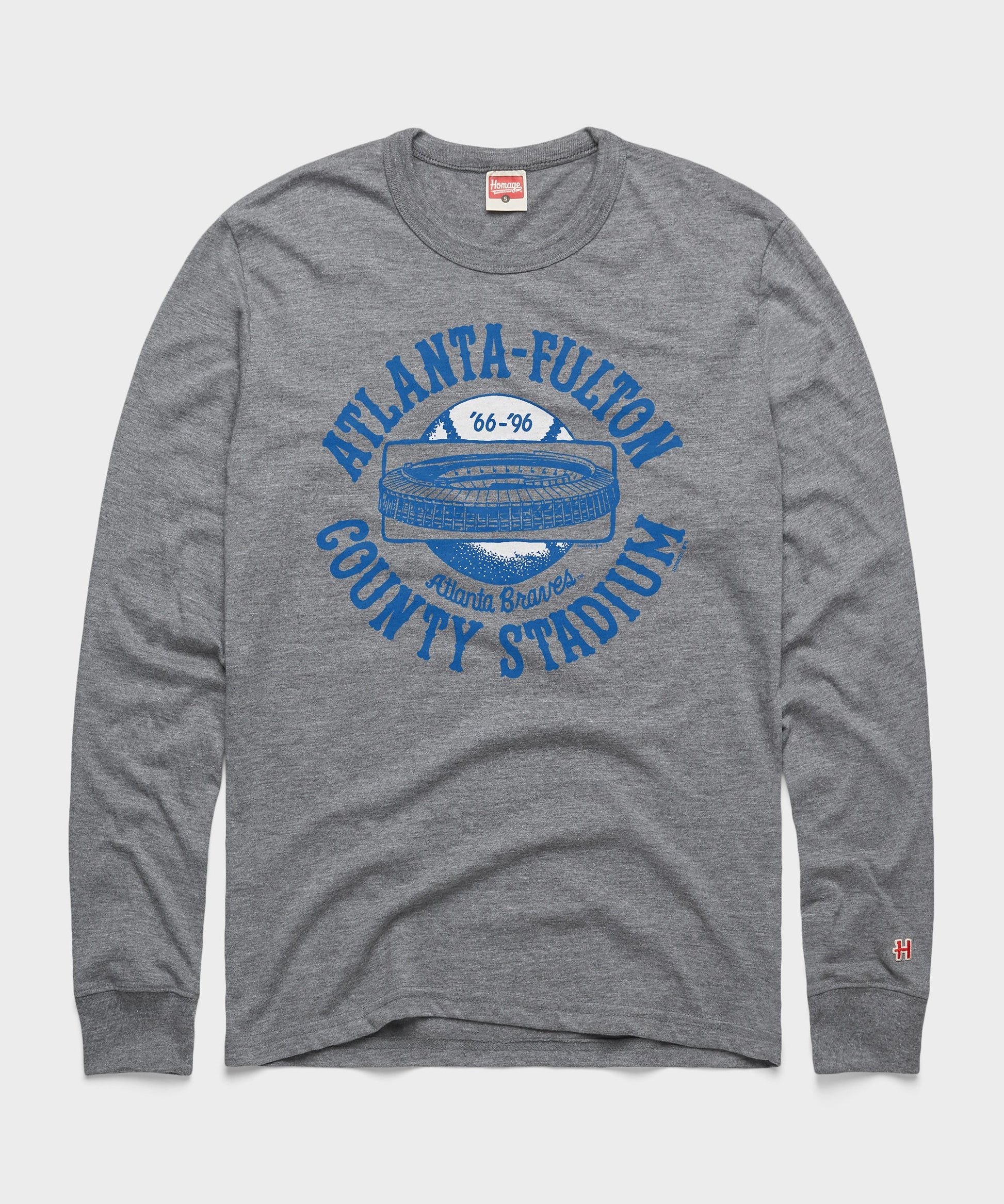 Atlanta-Fulton County Stadium Long Sleeve Tee