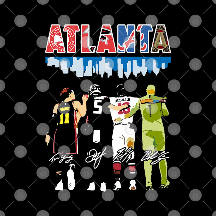 Atlanta Professional Sports Teams T Shirt