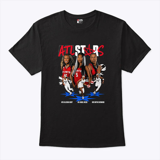 Atlanta Stars Allisha Gray Angel Reese Rhyne Howard 2026 T Shirt